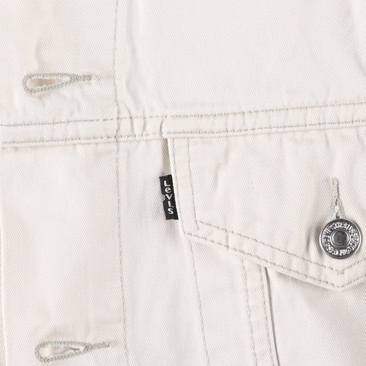 90'S Levi's Trucker Jacket, Cotton Jacket, Men's Size L (approx.), Vintage cotton Beige type Vintage Second Hand
