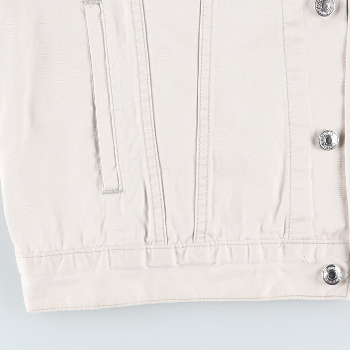 90'S Levi's Trucker Jacket, Cotton Jacket, Men's Size L (approx.), Vintage cotton Beige type Vintage Second Hand