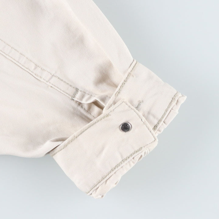 90'S Levi's Trucker Jacket, Cotton Jacket, Men's Size L (approx.), Vintage cotton Beige type Vintage Second Hand