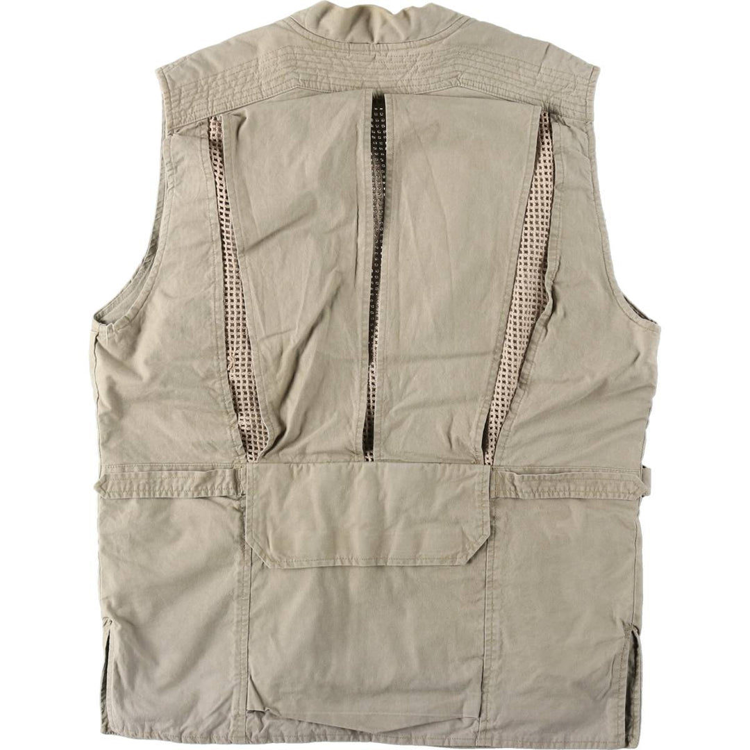 80'S Banana Republic Safari Vest, Men's M Size, Vintage cotton Beige type Vintage Second Hand