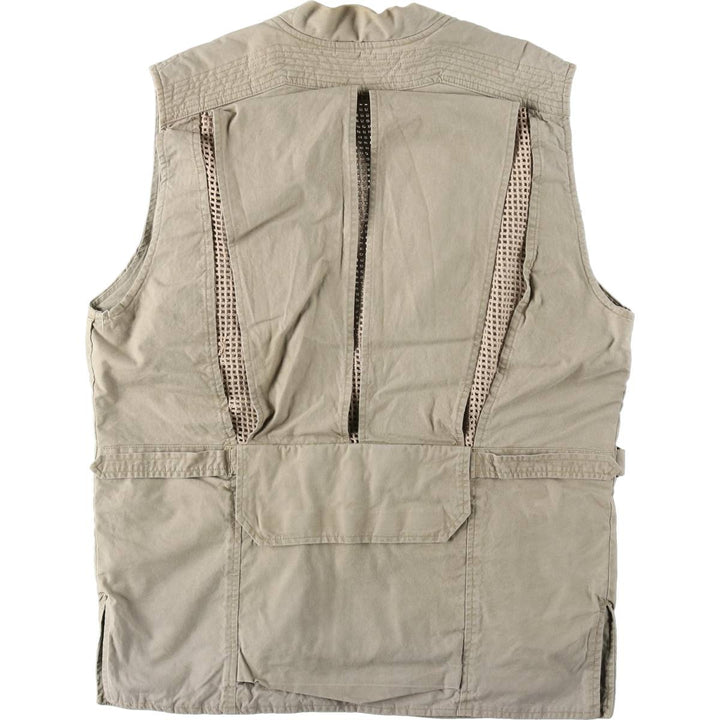 80'S Banana Republic Safari Vest, Men's M Size, Vintage cotton Beige type Vintage Second Hand
