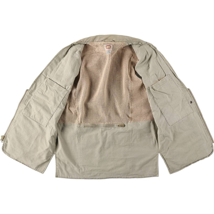 80'S Banana Republic Safari Vest, Men's M Size, Vintage cotton Beige type Vintage Second Hand