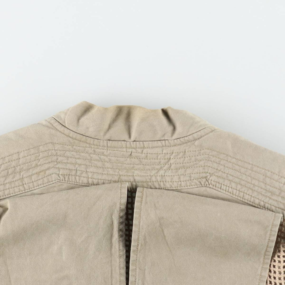 80'S Banana Republic Safari Vest, Men's M Size, Vintage cotton Beige type Vintage Second Hand