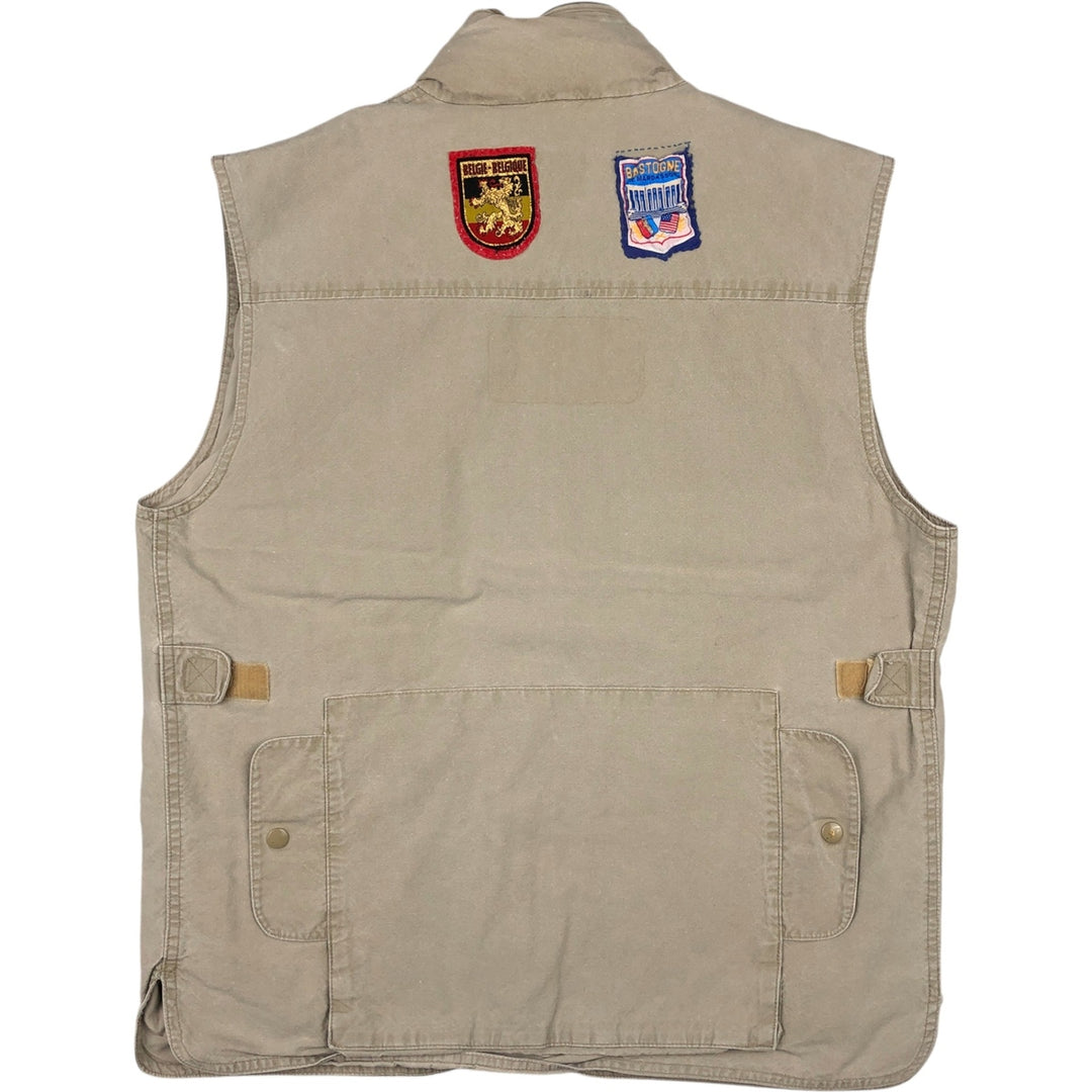 1980'S Banana Republic Custom Safari Vest, Men's Size M (approx.), Vintage cotton Beige type Vintage Second Hand
