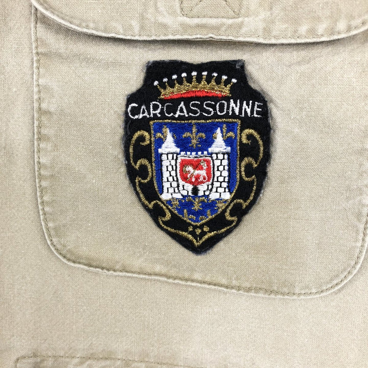 1980'S Banana Republic Custom Safari Vest, Men's Size M (approx.), Vintage cotton Beige type Vintage Second Hand