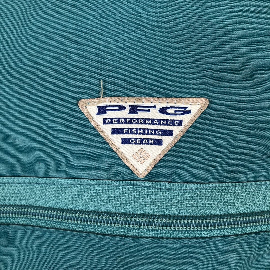 1990'S Columbia PFG White Tag Fishing Vest, Men's Size L (approx.), Vintage unclear green type Vintage Second Hand