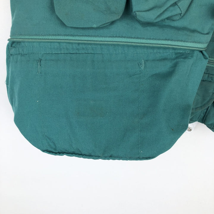 1990'S Columbia PFG White Tag Fishing Vest, Men's Size L (approx.), Vintage unclear green type Vintage Second Hand