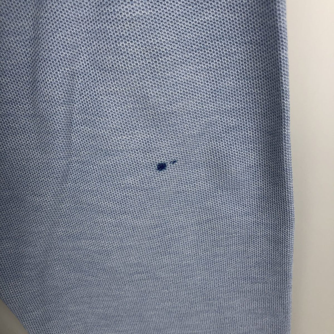 Brooks Brothers Est. 1818 Men's Long Sleeve Polo Shirt, Size L cotton Blue type light blue Vintage Second Hand