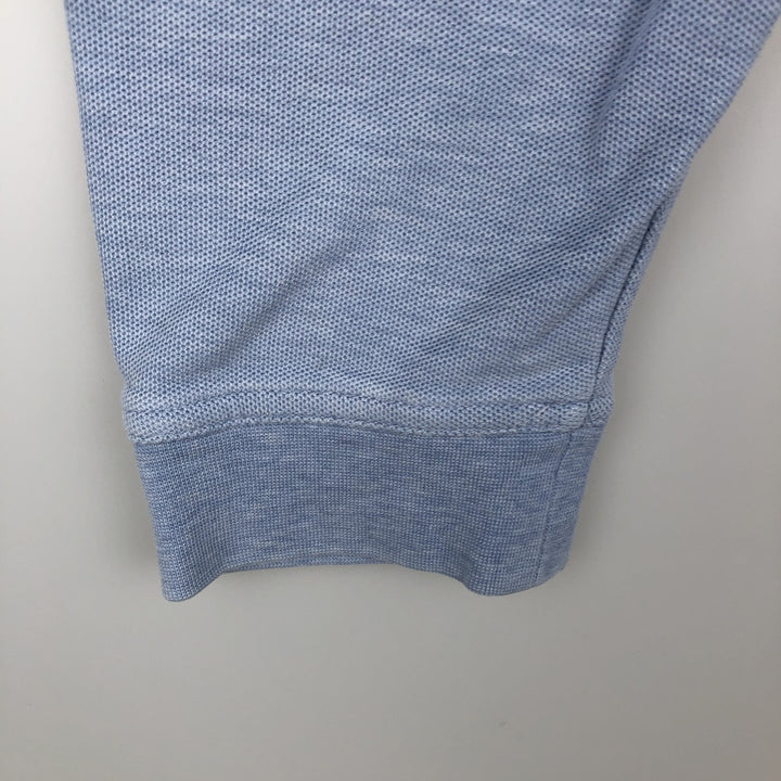 Brooks Brothers Est. 1818 Men's Long Sleeve Polo Shirt, Size L cotton Blue type light blue Vintage Second Hand