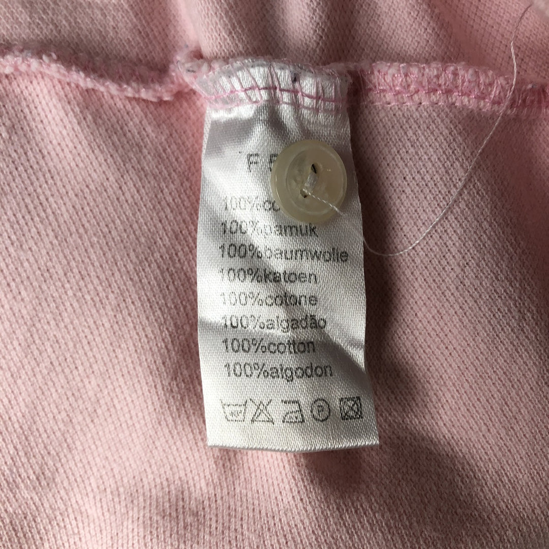 Lacoste LACOSTE Long Sleeve Polo Shirt Size 4 Men's M cotton pink type Vintage Second Hand