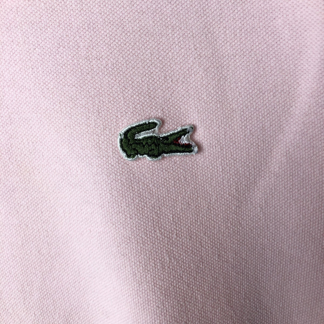 Lacoste LACOSTE Long Sleeve Polo Shirt Size 4 Men's M cotton pink type Vintage Second Hand