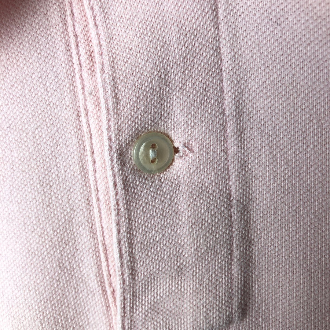 Lacoste LACOSTE Long Sleeve Polo Shirt Size 4 Men's M cotton pink type Vintage Second Hand