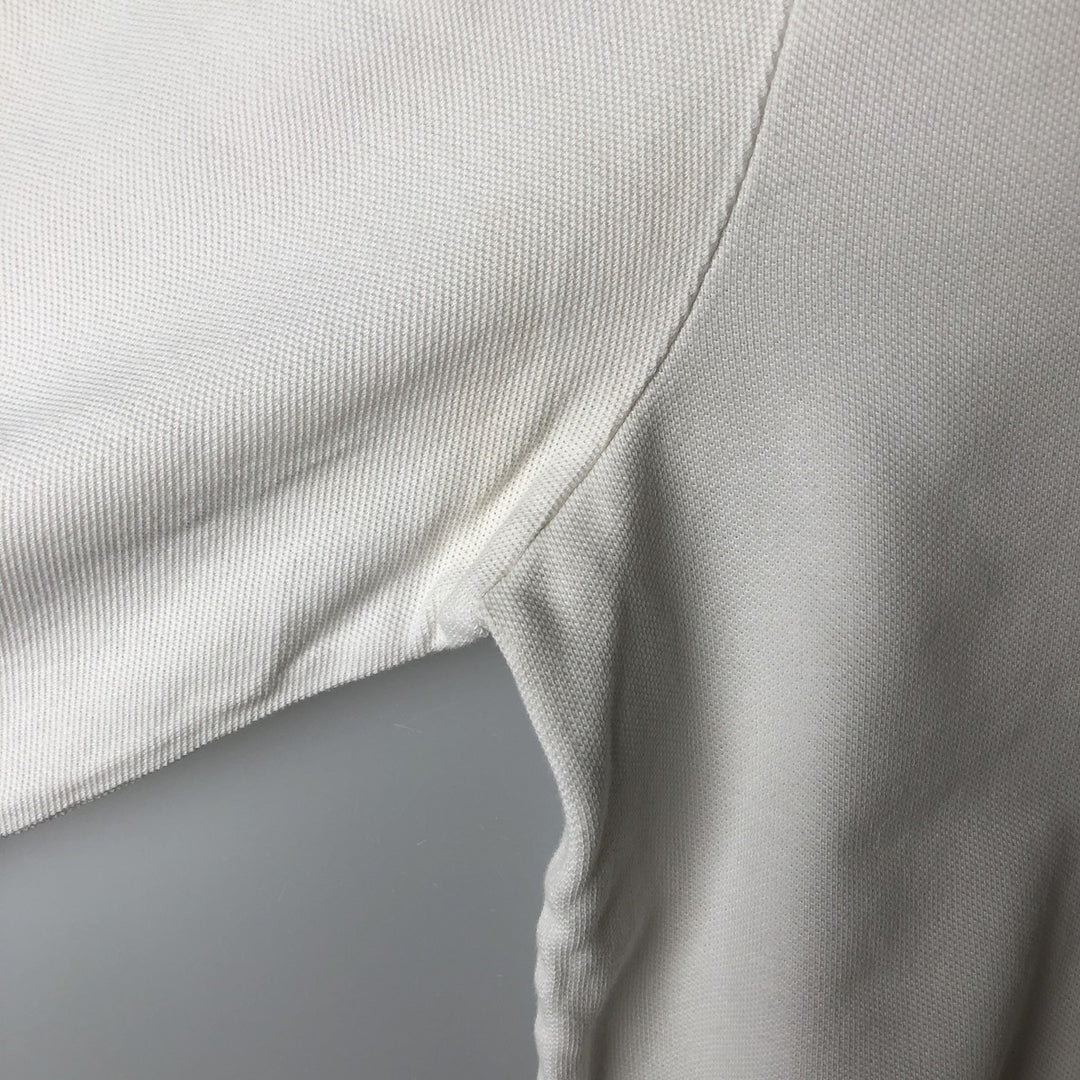 Ralph Lauren POLO RALPH LAUREN long-sleeved polo shirt, men's size L cotton white type Vintage Second Hand
