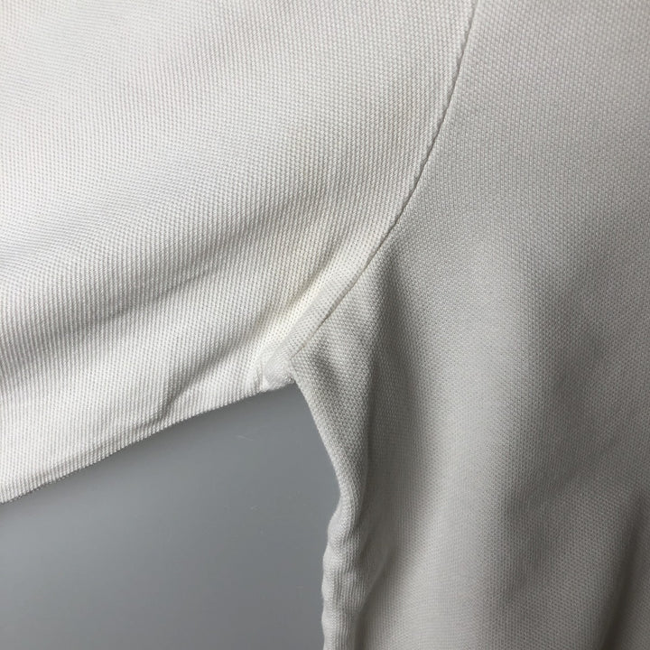 Ralph Lauren POLO RALPH LAUREN long-sleeved polo shirt, men's size L cotton white type Vintage Second Hand