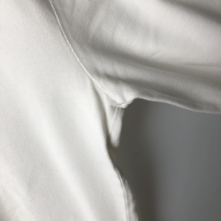 Ralph Lauren POLO RALPH LAUREN long-sleeved polo shirt, men's size L cotton white type Vintage Second Hand