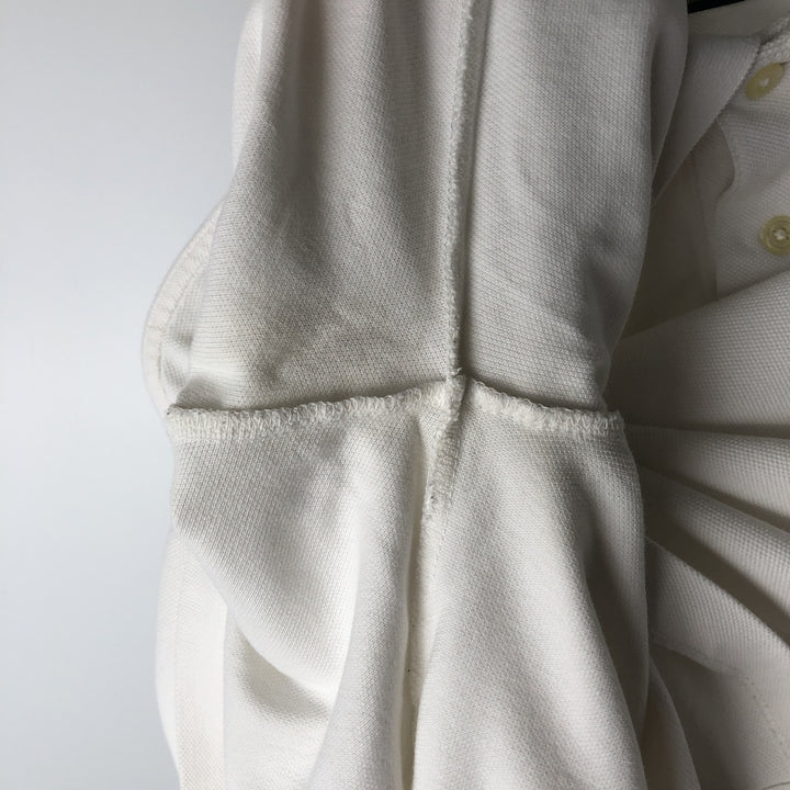 Ralph Lauren POLO RALPH LAUREN long-sleeved polo shirt, men's size L cotton white type Vintage Second Hand