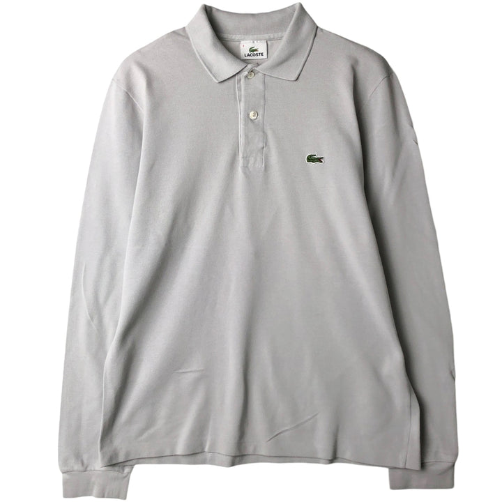 Lacoste LACOSTE Long Sleeve Polo Shirt Size 4 Men's M cotton gray type Vintage Second Hand