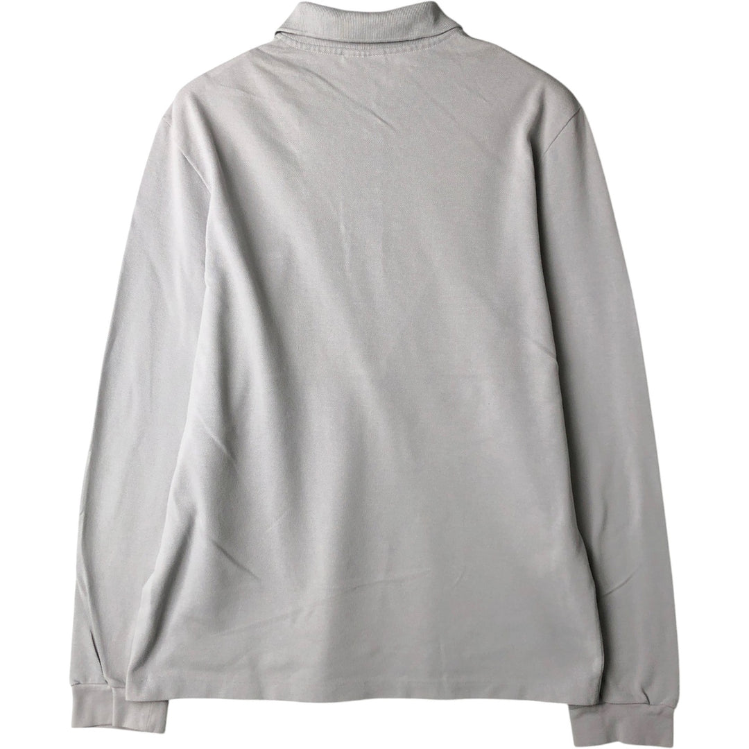 Lacoste LACOSTE Long Sleeve Polo Shirt Size 4 Men's M cotton gray type Vintage Second Hand