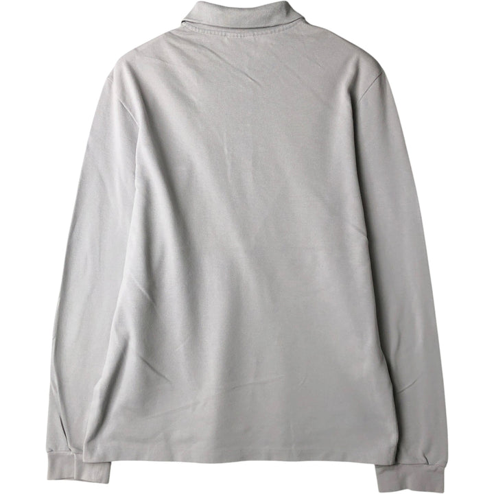 Lacoste LACOSTE Long Sleeve Polo Shirt Size 4 Men's M cotton gray type Vintage Second Hand