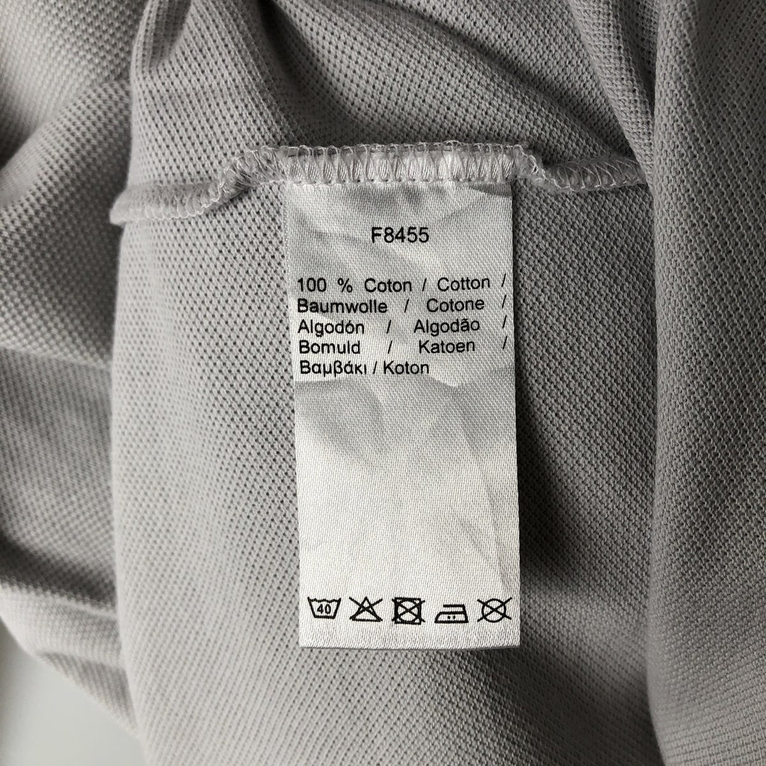Lacoste LACOSTE Long Sleeve Polo Shirt Size 4 Men's M cotton gray type Vintage Second Hand