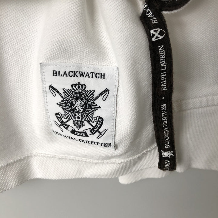 Ralph Lauren POLO RALPH LAUREN CUSTOM FIT Big Pony Long-Sleeve Polo Shirt, Men's Size XL (approx.) cotton white type Vintage Second Hand