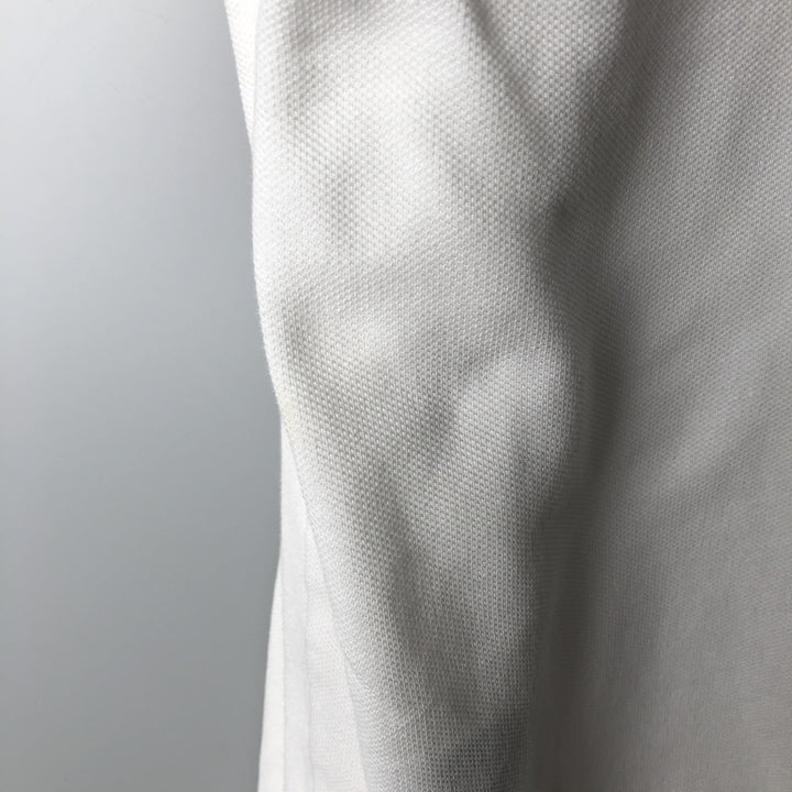Ralph Lauren POLO RALPH LAUREN CUSTOM FIT Big Pony Long-Sleeve Polo Shirt, Men's Size XL (approx.) cotton white type Vintage Second Hand