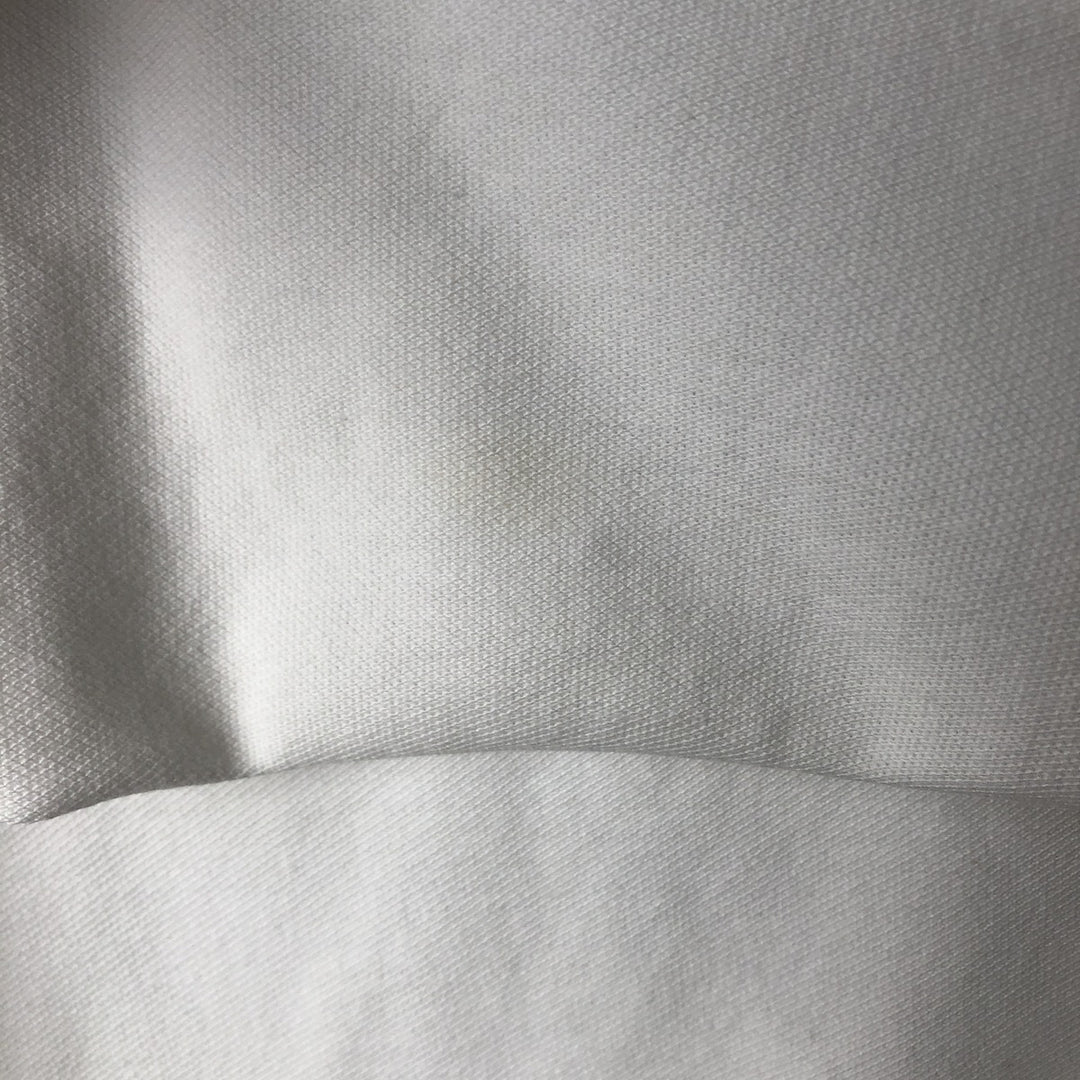 Ralph Lauren POLO RALPH LAUREN CUSTOM FIT Big Pony Long-Sleeve Polo Shirt, Men's Size XL (approx.) cotton white type Vintage Second Hand