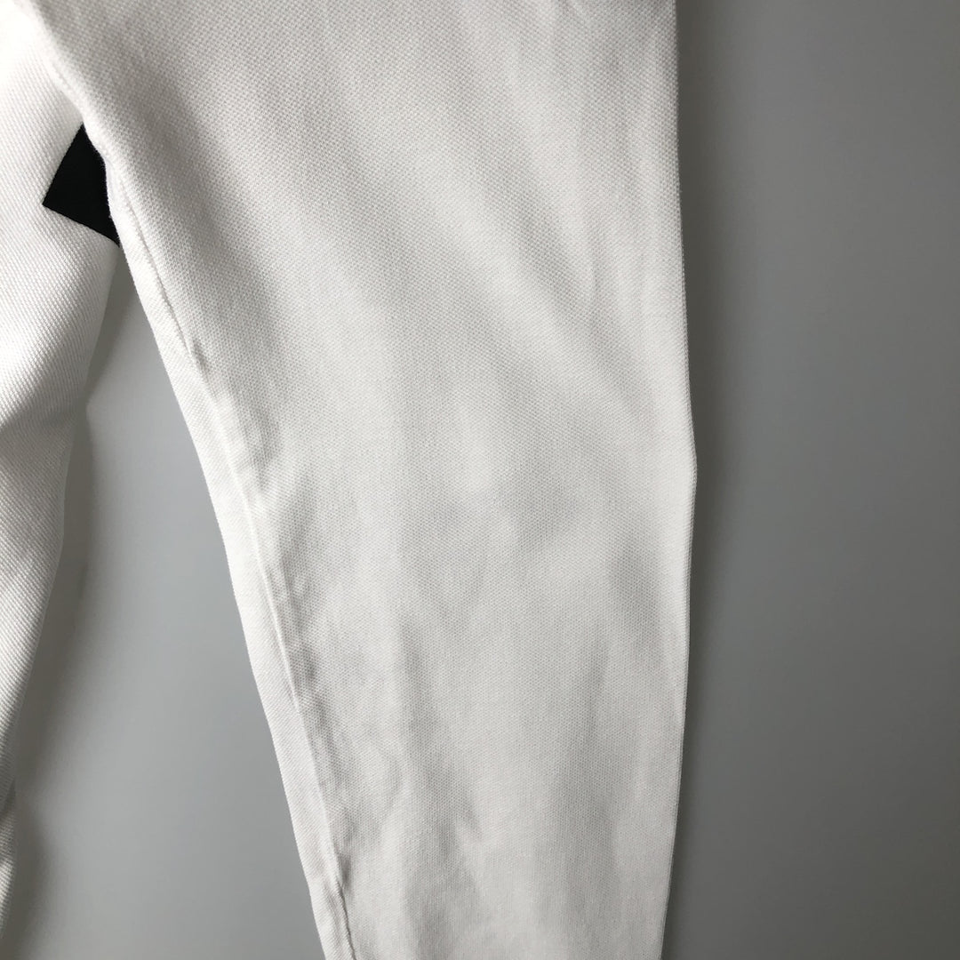 Ralph Lauren POLO RALPH LAUREN CUSTOM FIT Big Pony Long-Sleeve Polo Shirt, Men's Size XL (approx.) cotton white type Vintage Second Hand