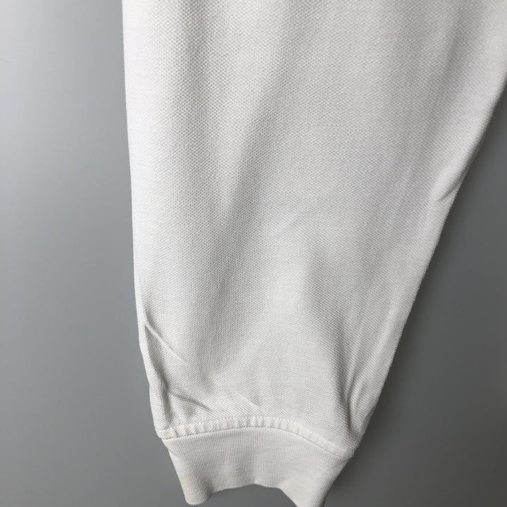 Ralph Lauren POLO RALPH LAUREN CUSTOM FIT Big Pony Long-Sleeve Polo Shirt, Men's Size XL (approx.) cotton white type Vintage Second Hand