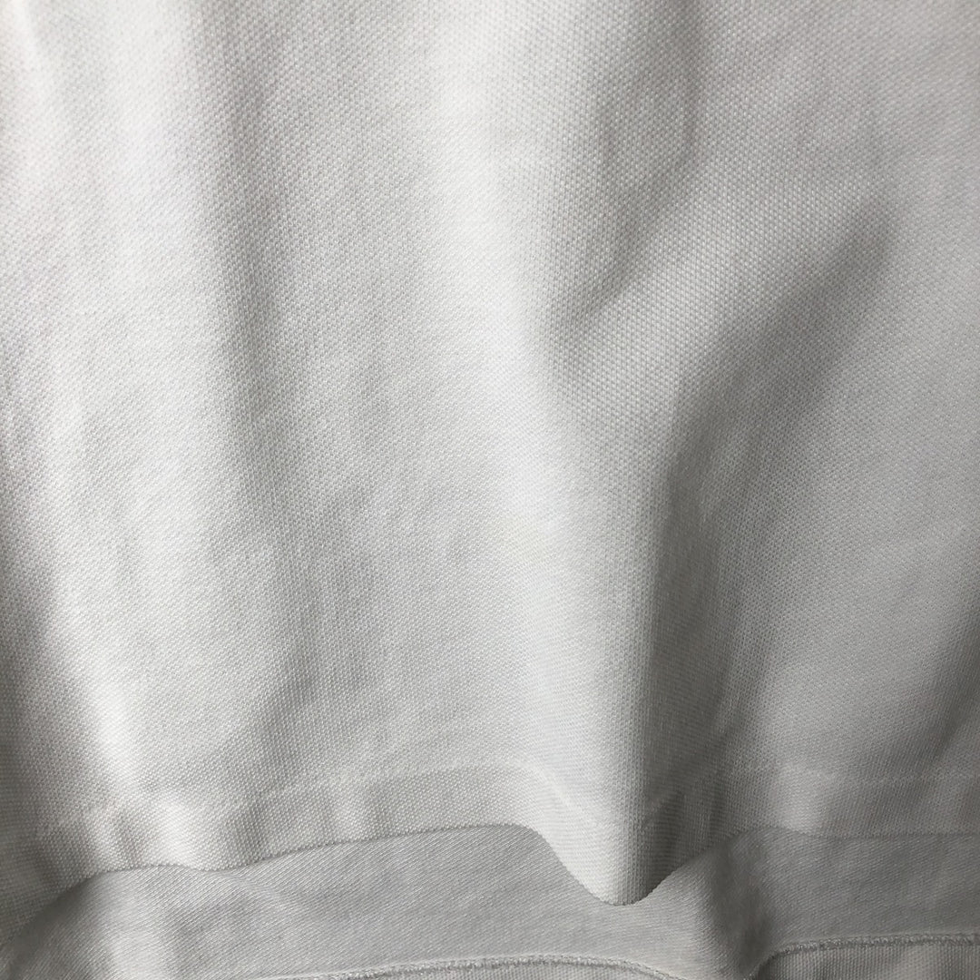 Ralph Lauren POLO RALPH LAUREN CUSTOM FIT Big Pony Long-Sleeve Polo Shirt, Men's Size XL (approx.) cotton white type Vintage Second Hand