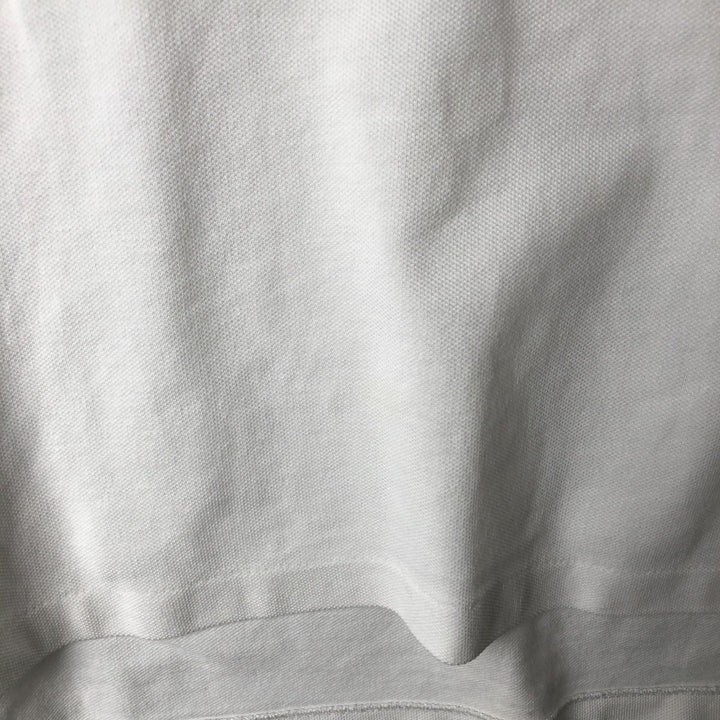Ralph Lauren POLO RALPH LAUREN CUSTOM FIT Big Pony Long-Sleeve Polo Shirt, Men's Size XL (approx.) cotton white type Vintage Second Hand