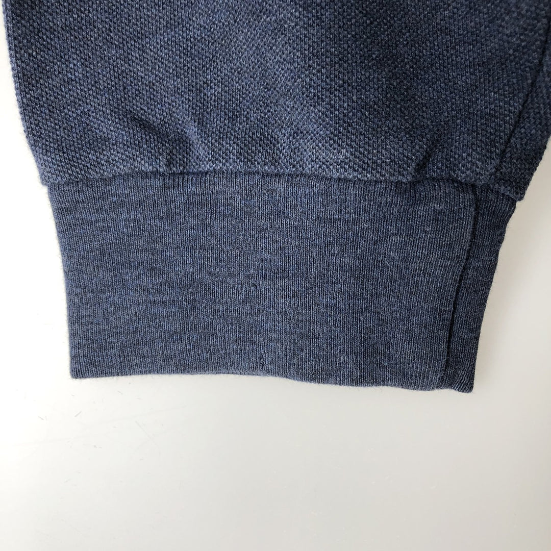 Ralph Lauren POLO RALPH LAUREN Long-Sleeve Polo Shirt, Men's Size L (approx.) cotton navy blue type Vintage Second Hand