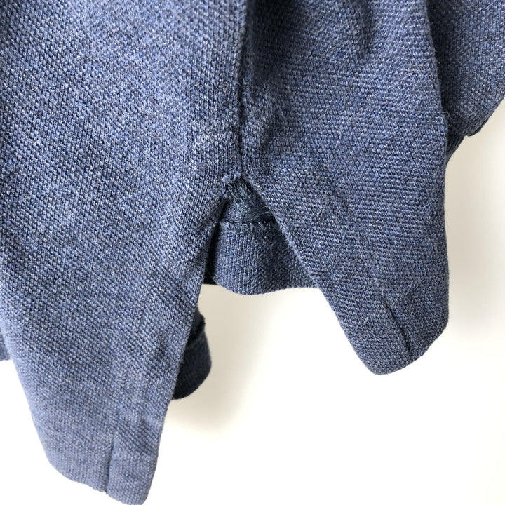 Ralph Lauren POLO RALPH LAUREN Long-Sleeve Polo Shirt, Men's Size L (approx.) cotton navy blue type Vintage Second Hand