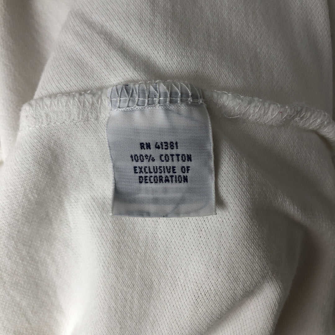 Ralph Lauren long sleeve polo shirt, size L for men cotton white type Vintage Second Hand