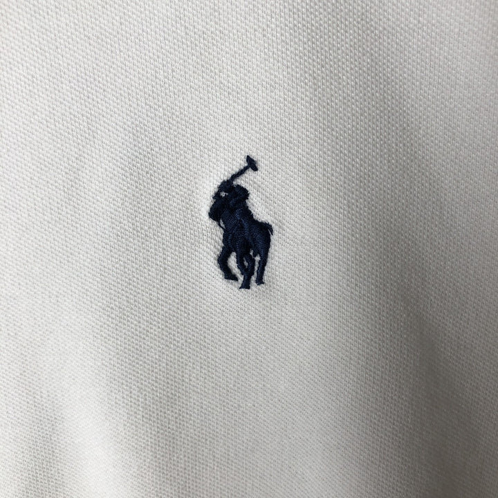 Ralph Lauren long sleeve polo shirt, size L for men cotton white type Vintage Second Hand
