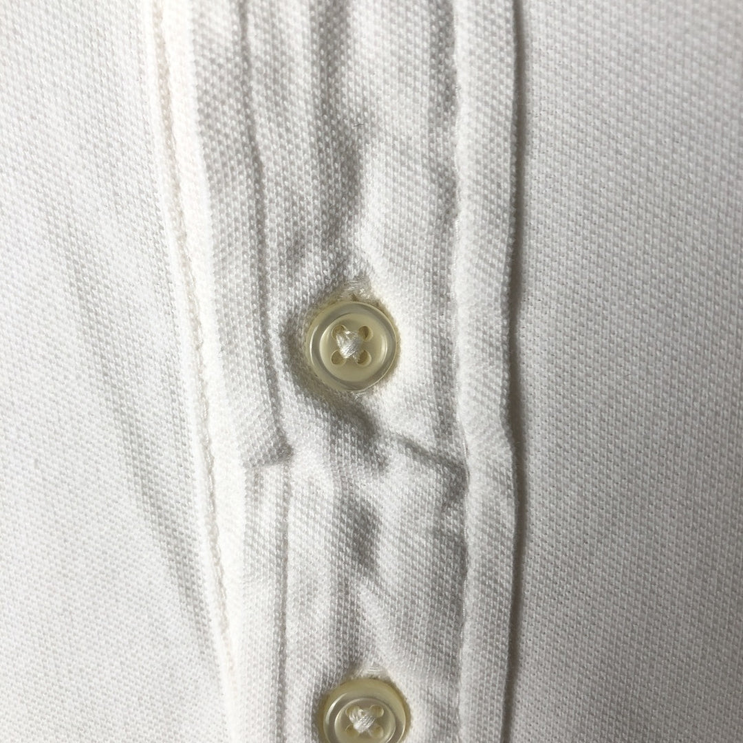 Ralph Lauren long sleeve polo shirt, size L for men cotton white type Vintage Second Hand