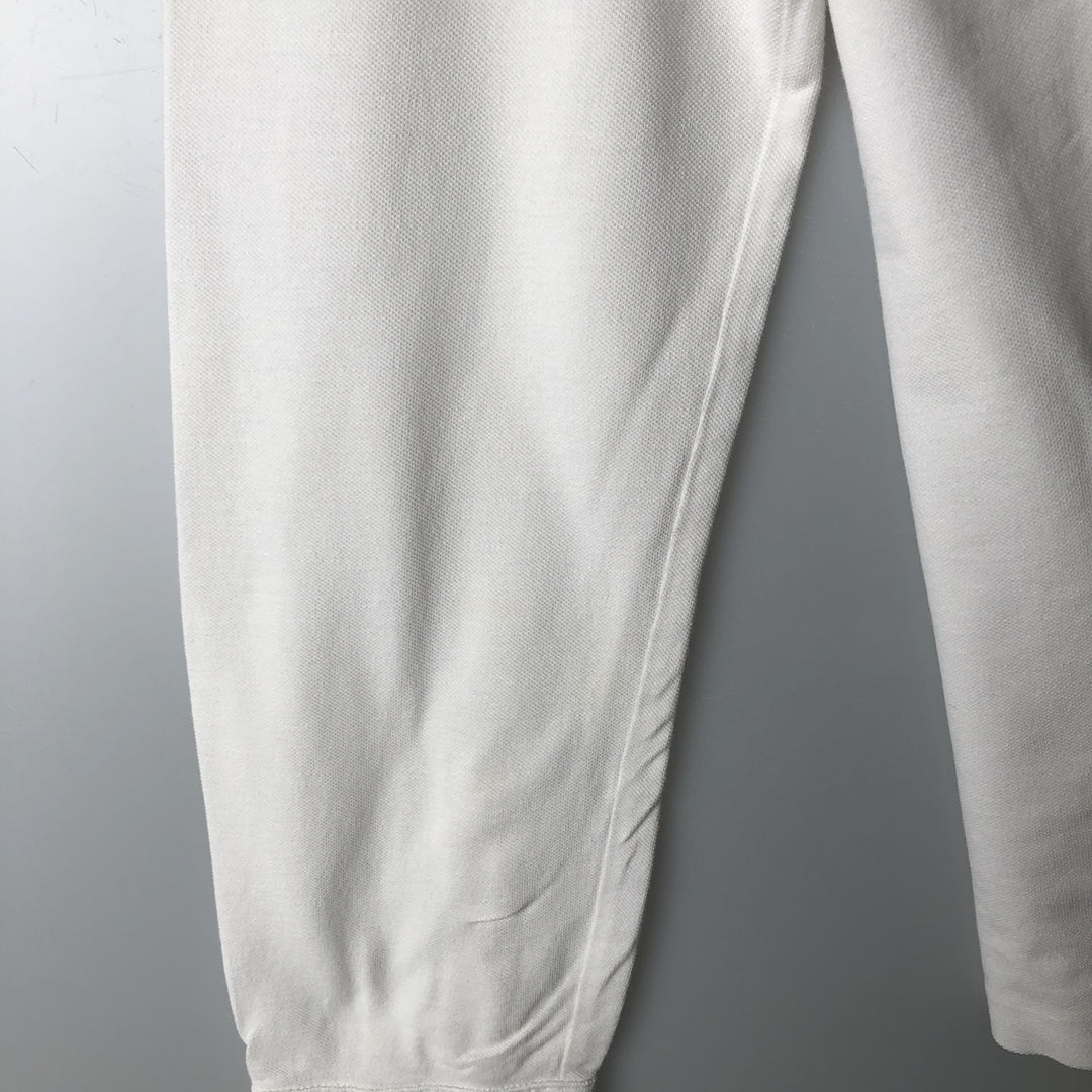 Ralph Lauren long sleeve polo shirt, size L for men cotton white type Vintage Second Hand