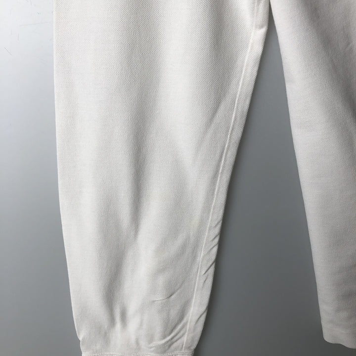 Ralph Lauren long sleeve polo shirt, size L for men cotton white type Vintage Second Hand