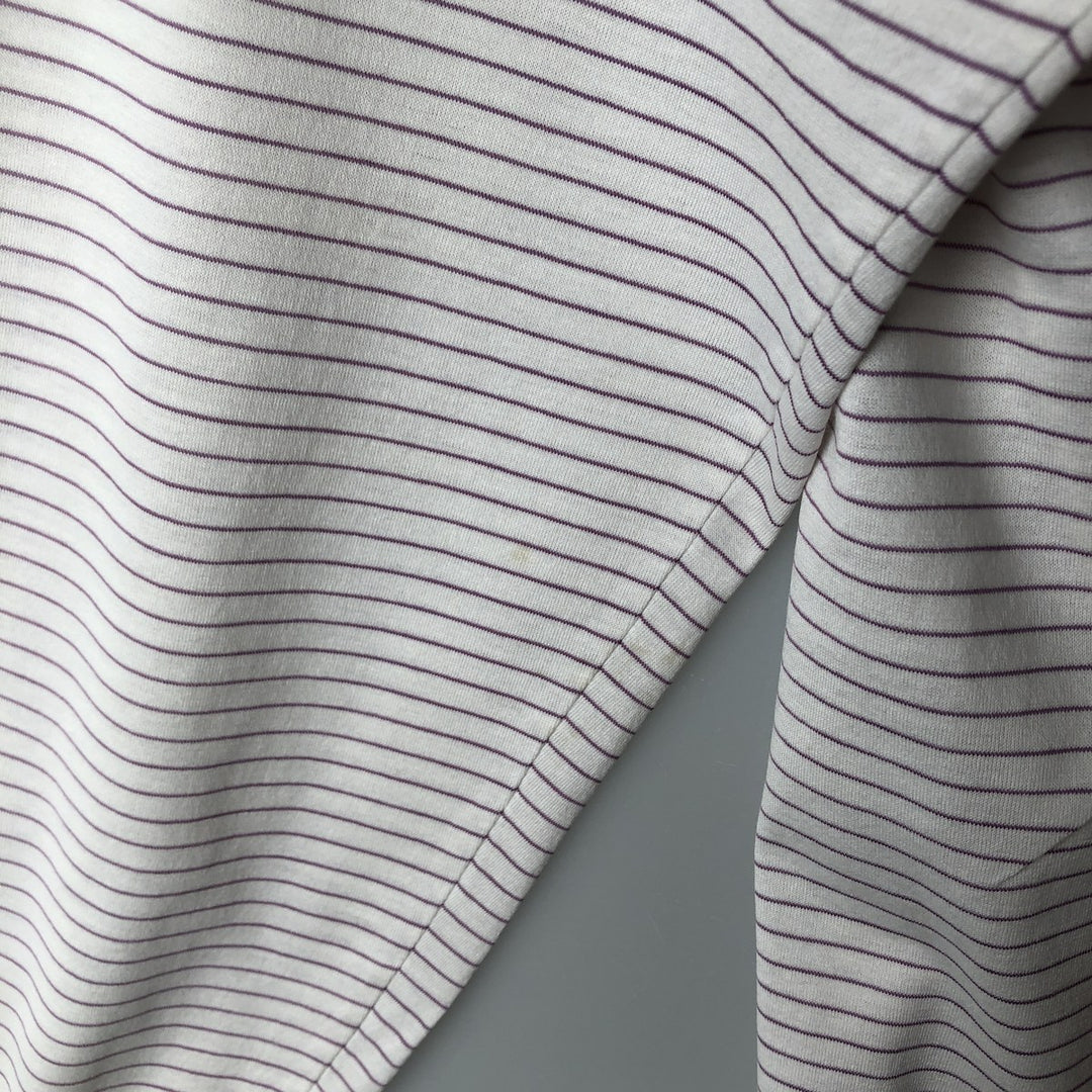 Ralph Lauren POLO GOLF Short Sleeve Striped Polo Shirt Men's Size L cotton white type Vintage Second Hand