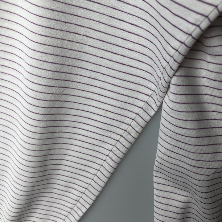 Ralph Lauren POLO GOLF Short Sleeve Striped Polo Shirt Men's Size L cotton white type Vintage Second Hand