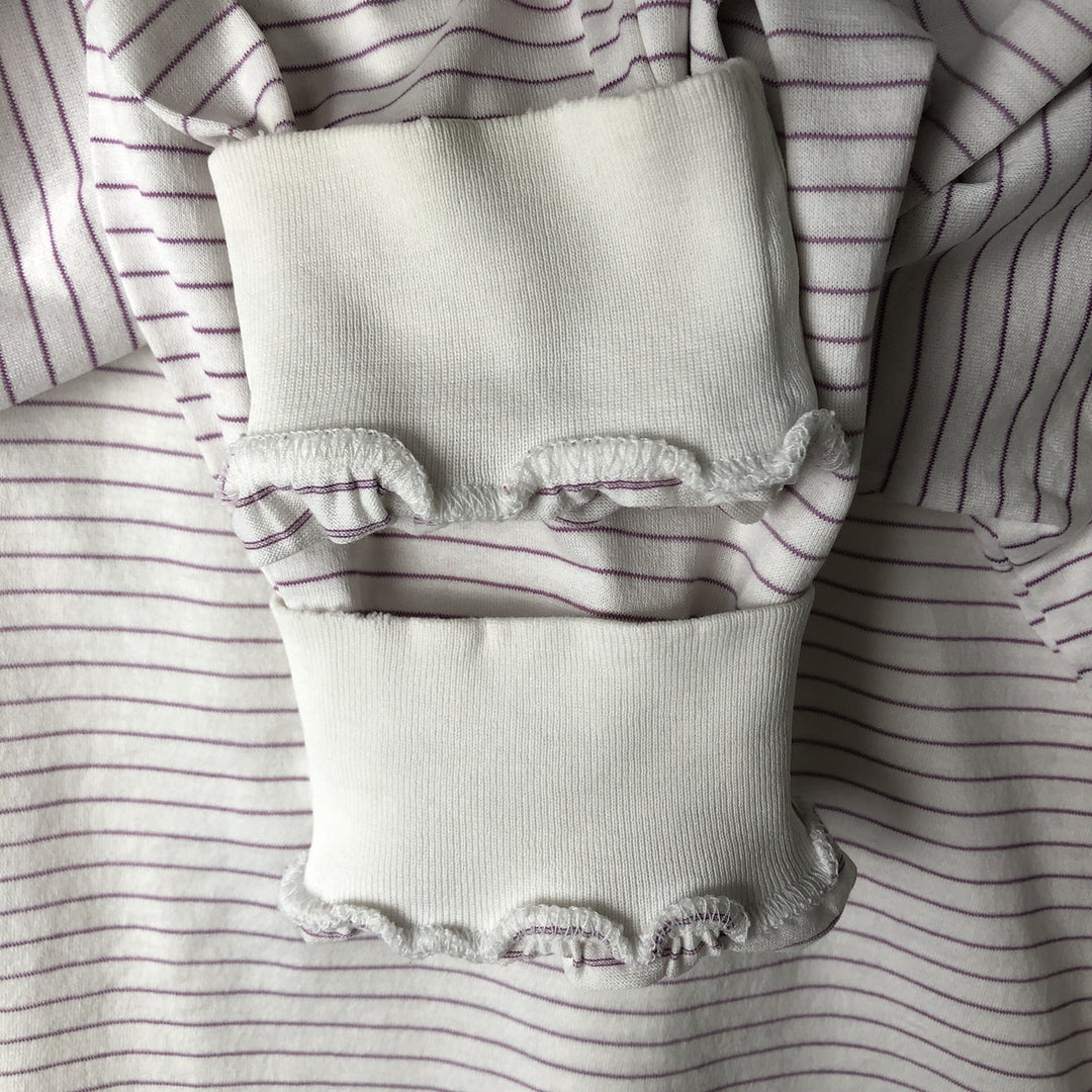 Ralph Lauren POLO GOLF Short Sleeve Striped Polo Shirt Men's Size L cotton white type Vintage Second Hand