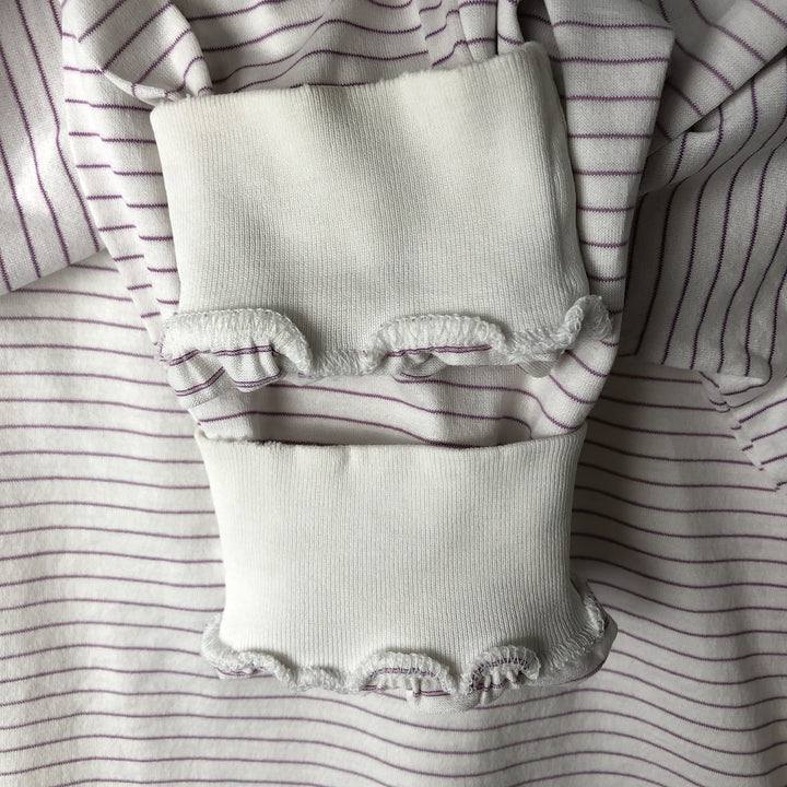 Ralph Lauren POLO GOLF Short Sleeve Striped Polo Shirt Men's Size L cotton white type Vintage Second Hand