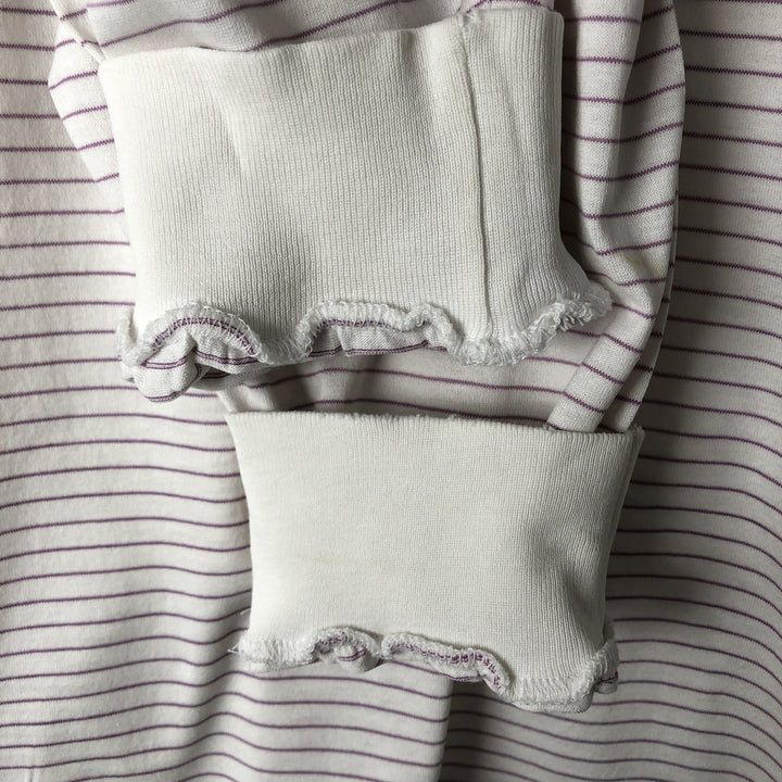 Ralph Lauren POLO GOLF Short Sleeve Striped Polo Shirt Men's Size L cotton white type Vintage Second Hand