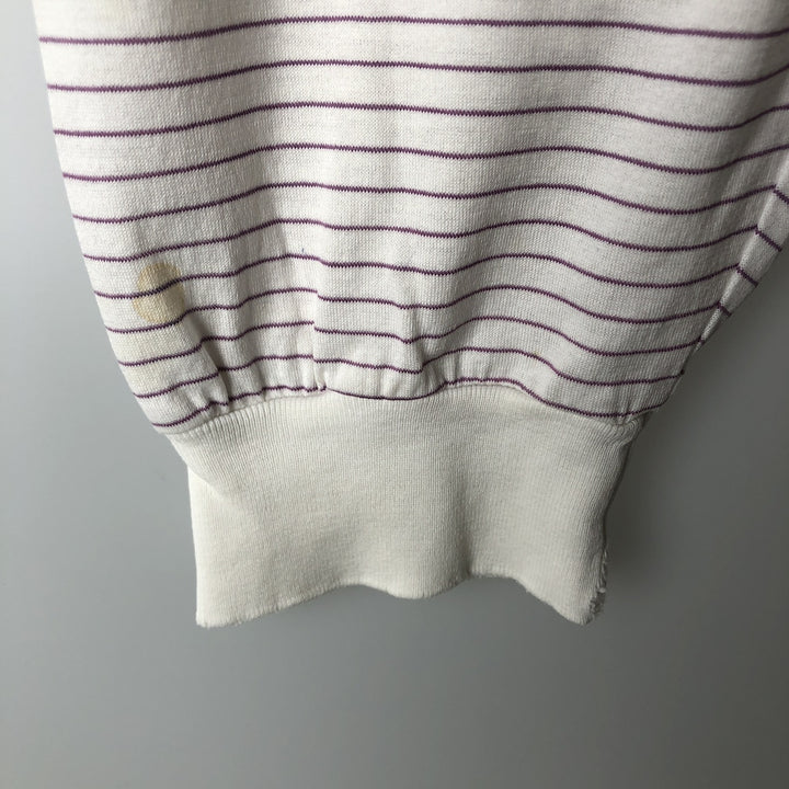 Ralph Lauren POLO GOLF Short Sleeve Striped Polo Shirt Men's Size L cotton white type Vintage Second Hand