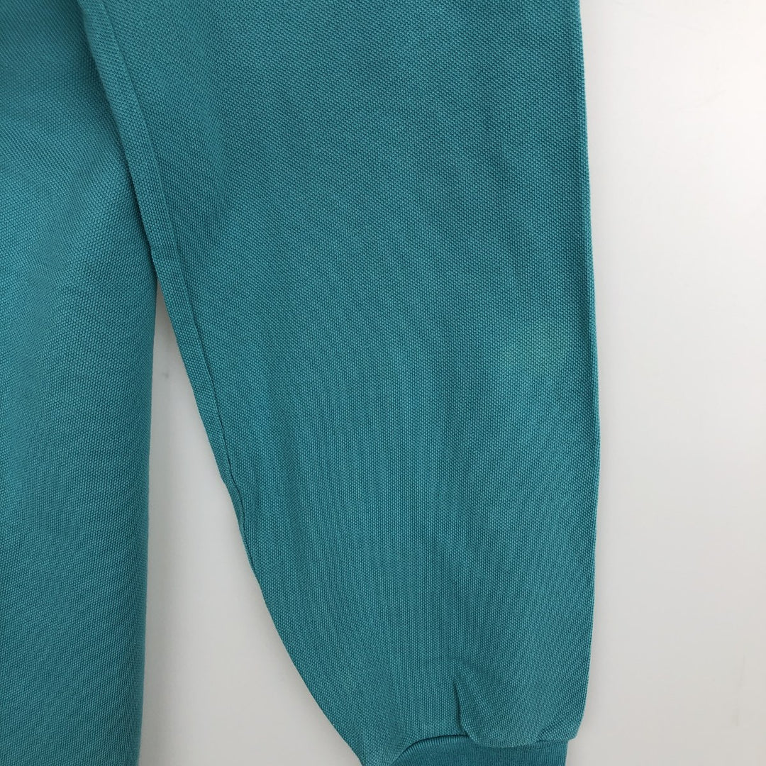 Ralph Lauren POLO by Ralph Lauren long sleeve polo shirt, men's size L cotton Emerald green Vintage Second Hand