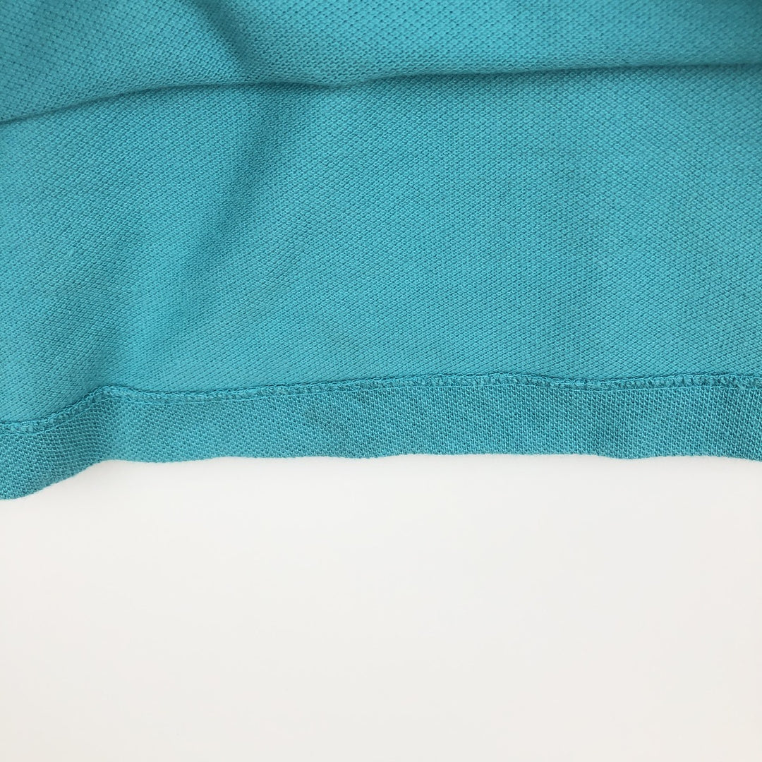 Ralph Lauren POLO by Ralph Lauren long sleeve polo shirt, men's size L cotton Emerald green Vintage Second Hand