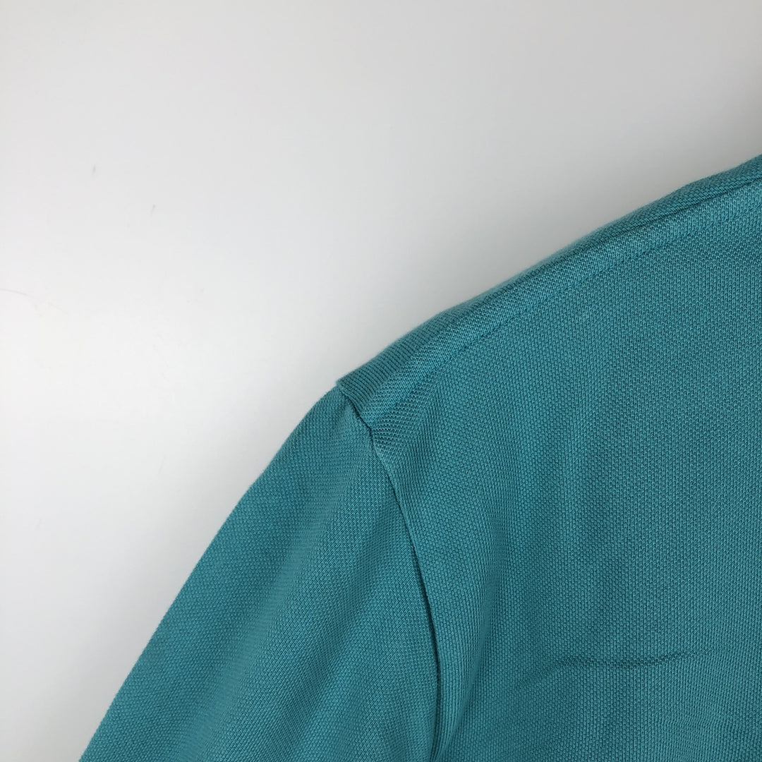 Ralph Lauren POLO by Ralph Lauren long sleeve polo shirt, men's size L cotton Emerald green Vintage Second Hand