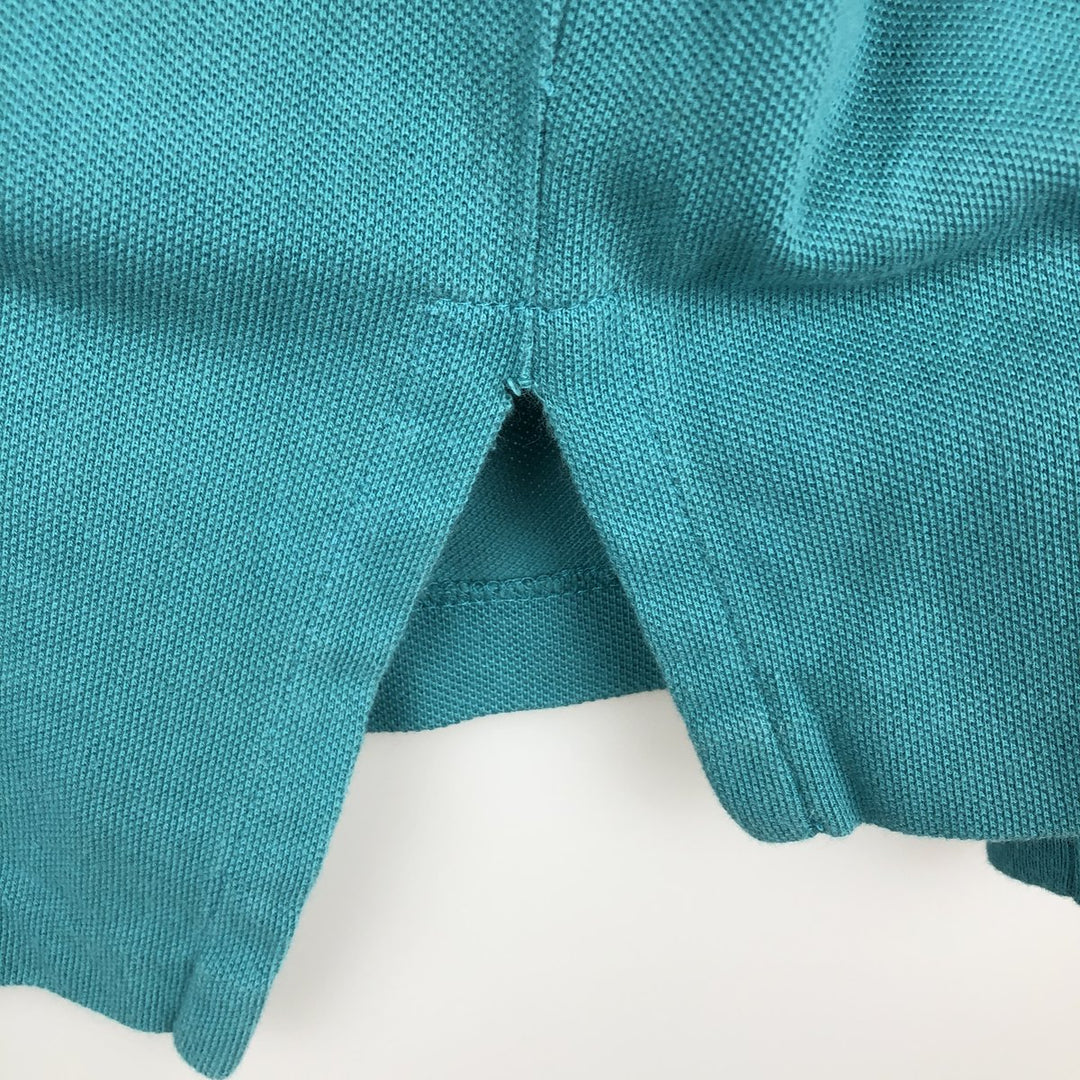 Ralph Lauren POLO by Ralph Lauren long sleeve polo shirt, men's size L cotton Emerald green Vintage Second Hand