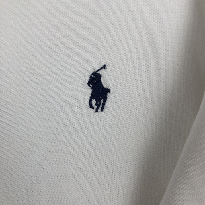 Ralph Lauren POLO by Ralph Lauren long sleeve polo shirt, men's size L cotton white type Vintage Second Hand