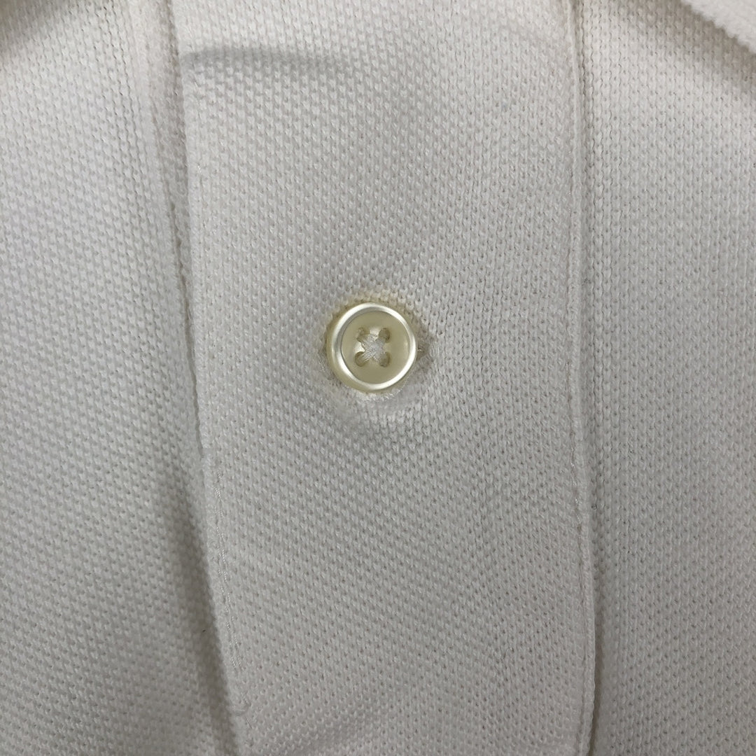 Ralph Lauren POLO by Ralph Lauren long sleeve polo shirt, men's size L cotton white type Vintage Second Hand
